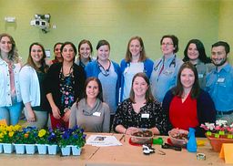 A group from Bay Path University at a community engagement experience at Brookings Elementary School in Springfield, MA.