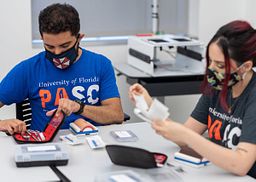 University of Florida PA students during a simulation lab experience